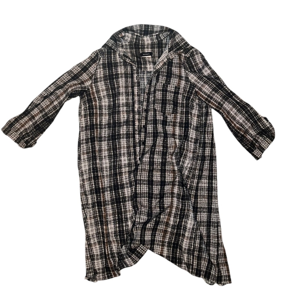 MAX&CO Modern Plaid and Light Midi Flowy Dress